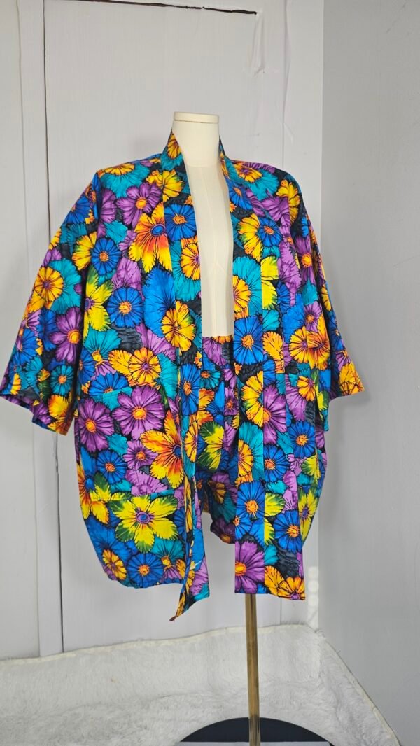 Charity Oversized kimono jacket and short pants