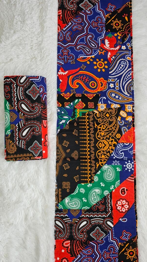 Blue, Green, Red African fabric, Ankara fabric, African ankara fabric, Cotton fabrics (6 yards each )