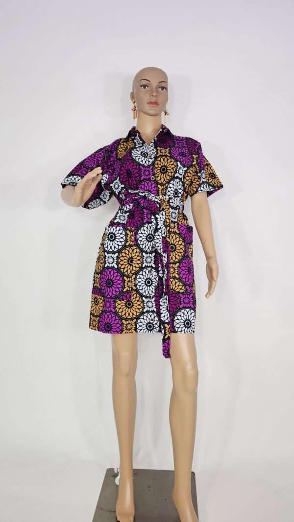 Ankara Short Shirt dress